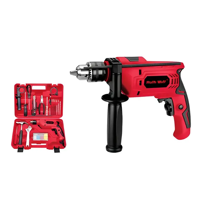 Ralli Wolf 13 mm Impact Drill Kit 500 W, 3000 RPM (RDK13)