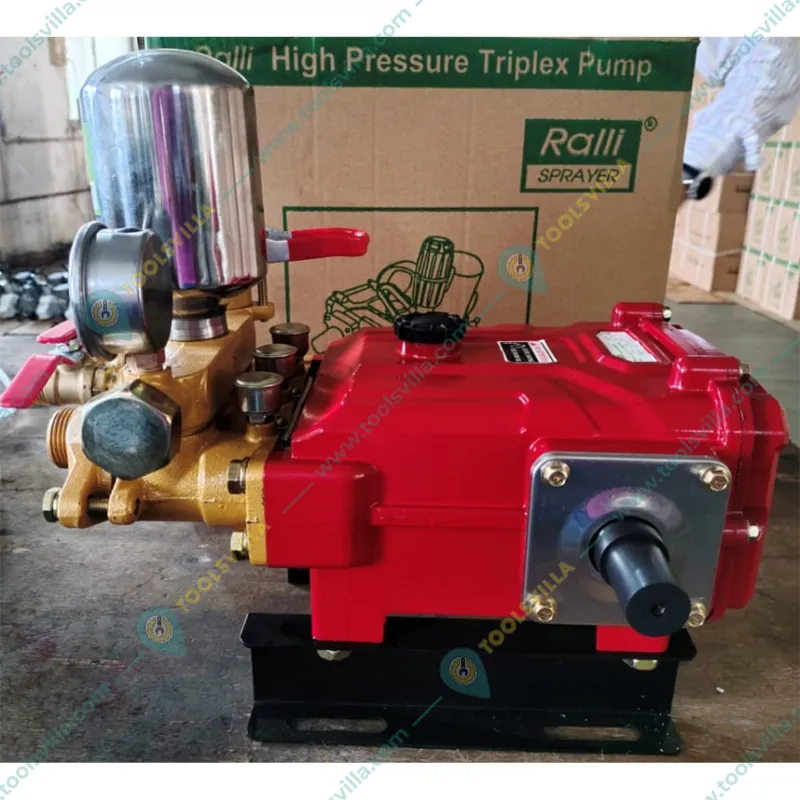 Ralli RTP-50B, High Pressure Triple Piston Brass HTP 50 Pump With 3 Outlet