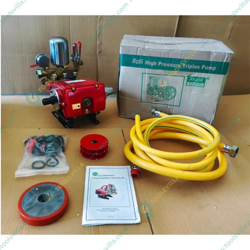 Ralli RTP-50B, High Pressure Triple Piston Brass HTP 50 Pump With 3 Outlet