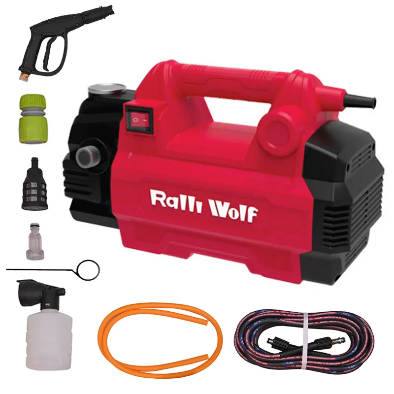 Ralli Wolf 130 Bar Industrial High Pressure Washer 1300 W, 390 LPH, With Accessories - 6 Months Warranty (RHP-130)