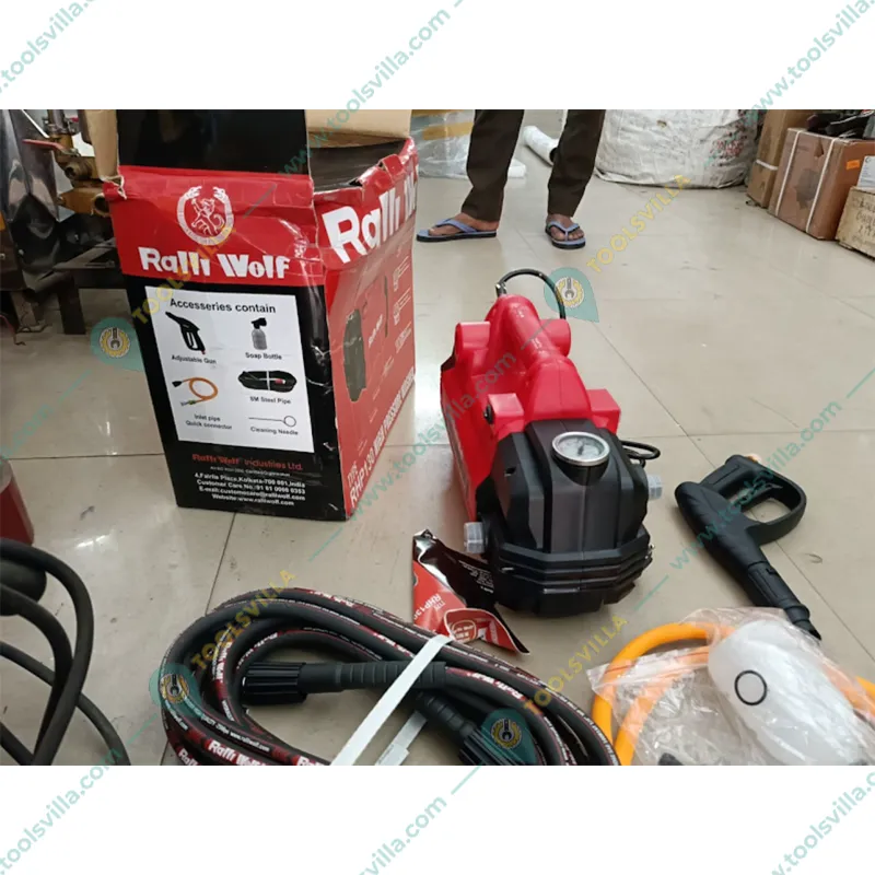Ralli Wolf 130 Bar Industrial High Pressure Washer 1300 W, 390 LPH, With Accessories - 6 Months Warranty (RHP-130)