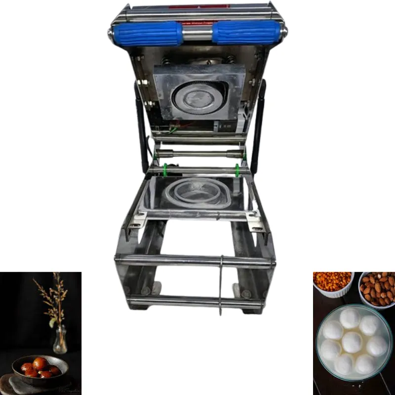 69mm Dia Rasgulla Packaging Machine with Stainless Steel body