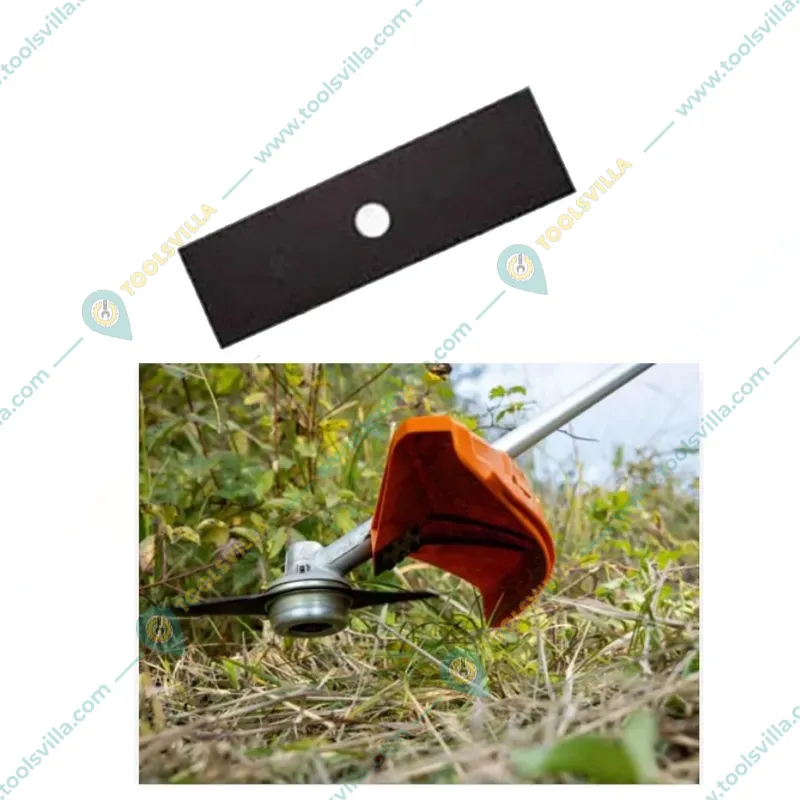 Heavy Duty 12 inch Rectangular Carbon Steel Blade Attachment for Petrol Brush Cutter(Quantity-2 Pieces)