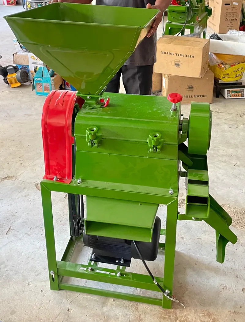 3HP Rice Mill Machine with Blower, 250-300 kg/hr Production Capacity