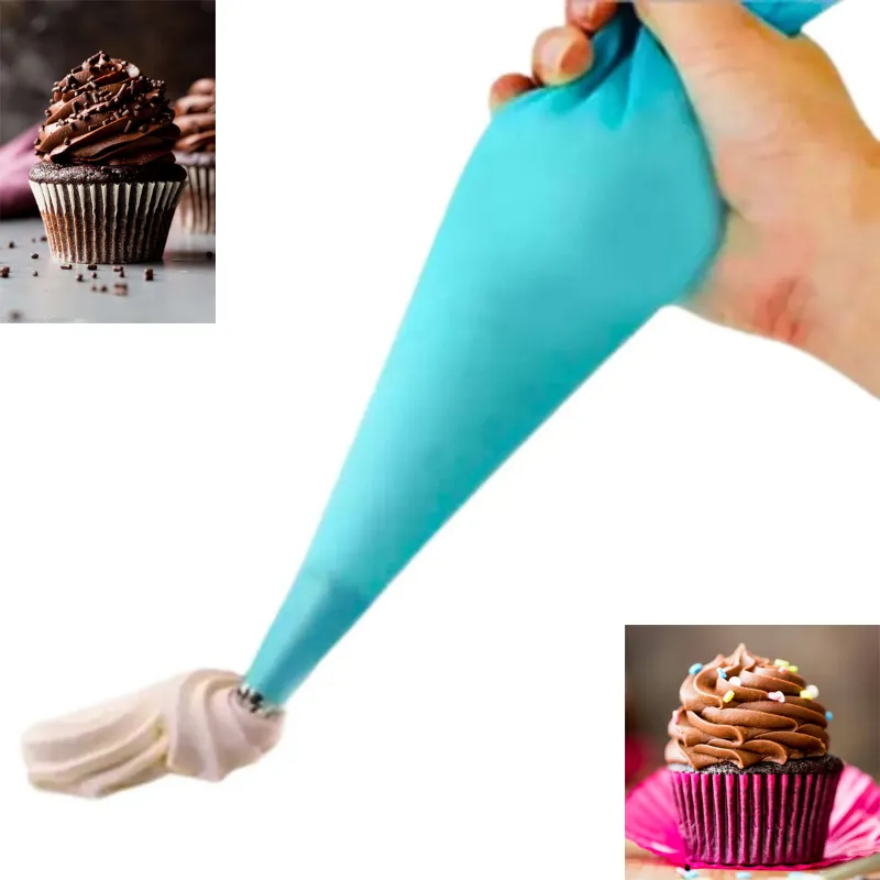 30 cm Reusable Silicone Icing/Piping Bags for Cake/Pastry/Cupcake Decorating (Pack of 10)