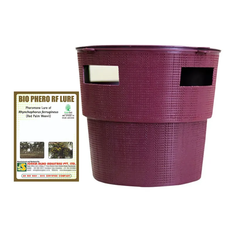 Sonkul Agro Combo Pack of Bio Phero RF Rhynchophorus Ferrugineus (Red Palm Weevil) Lure & Bucket Trap Set of 5 Pieces