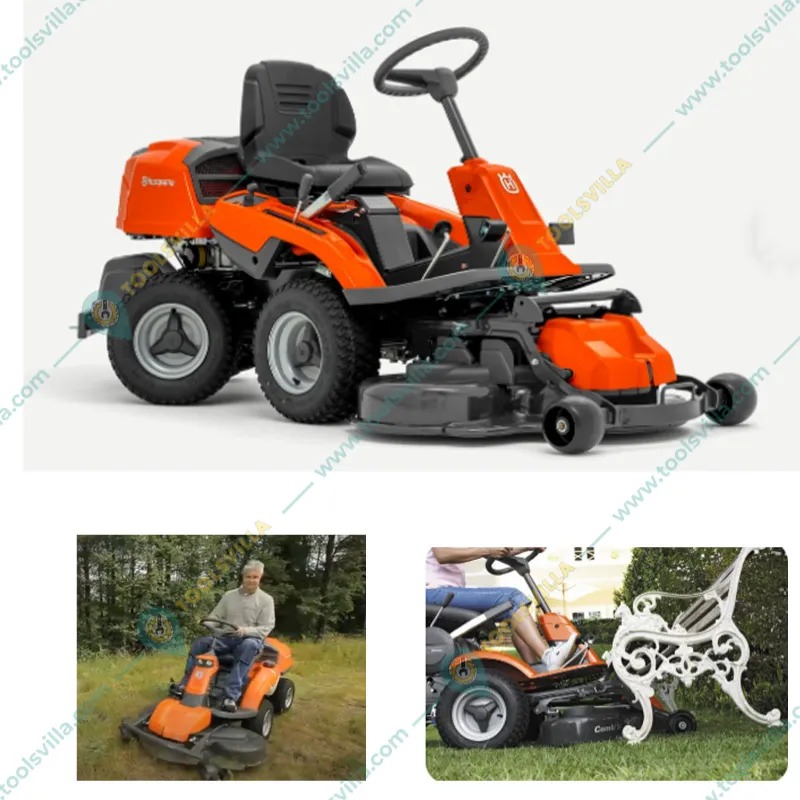 HUSQVARNA R 213C, Ride- On Front Mower,344 CC Petrol Operated Lawn Mower of 94 cm Cutting Width