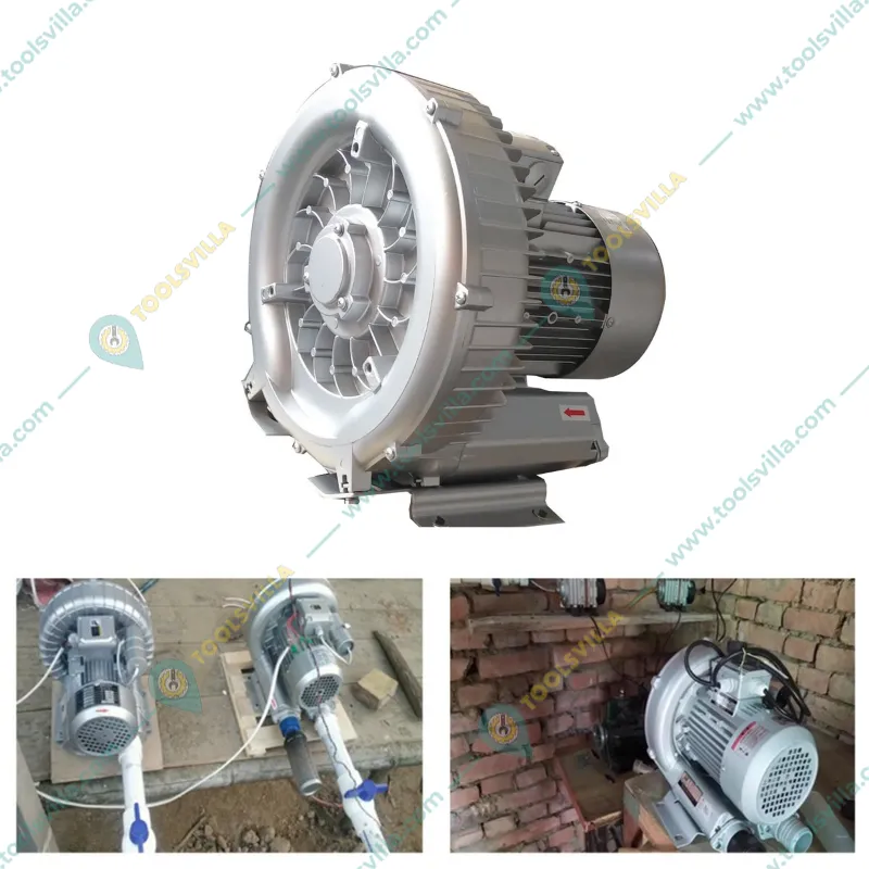 Single Stage 0.5 HP Ring Blower Use to Aerate Water in Biofloc, Spa ,Whirlpool, Swimming Pool, Fish Tanks(Type-Single Phase)