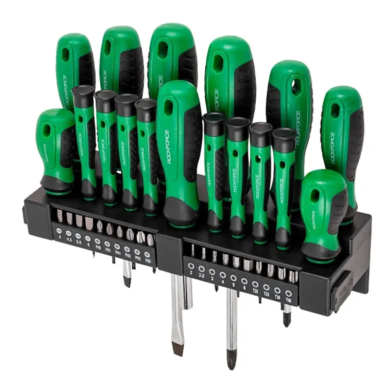 ROCKFORCE 37 Pieces Screwdriver Set with Bits & Case (RF-7037)