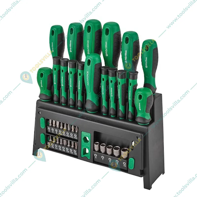 ROCKFORCE 39 Piece Screwdriver Set with Bits & Case (RF-7039)