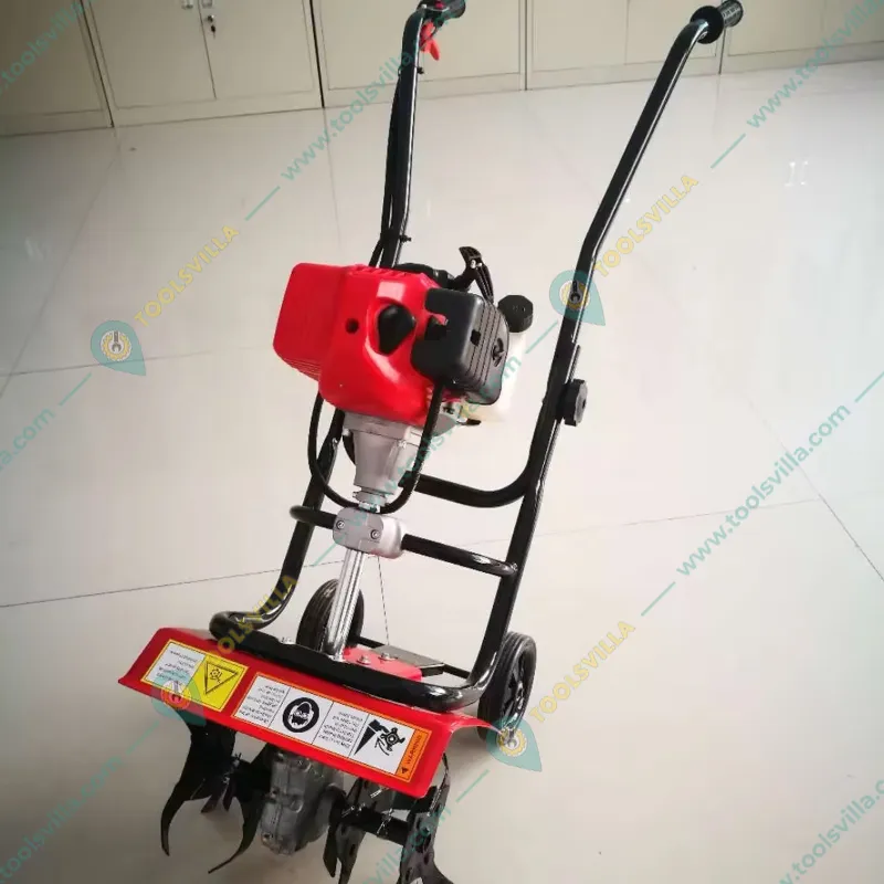 Agricultural Mini Power Tiller | Rotary Weeder with 2 Stroke 52cc Top Engine