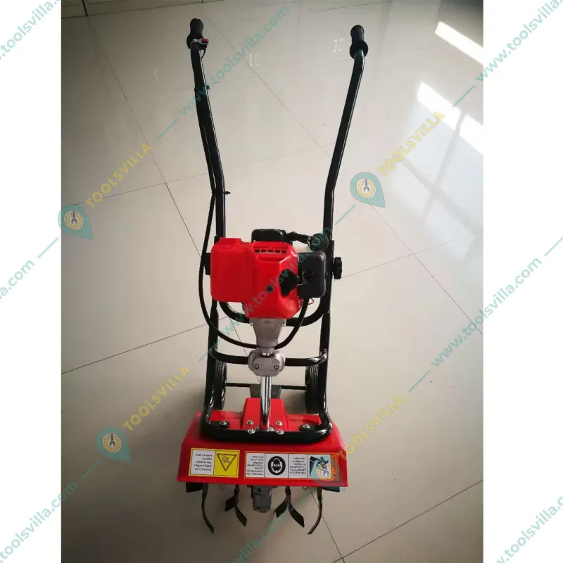 Agricultural Mini Power Tiller | Rotary Weeder with 2 Stroke 52cc Top Engine