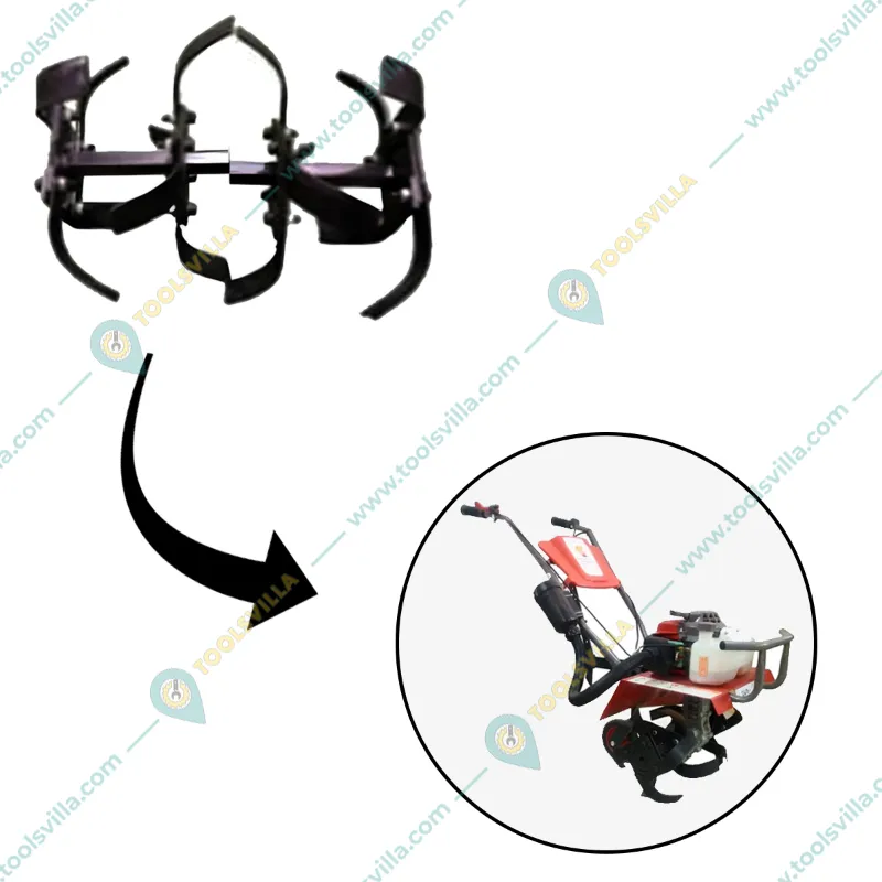 Heavy Duty Rotavator Blade Set for 63 / 68 CC 3 HP Mini Power Tiller