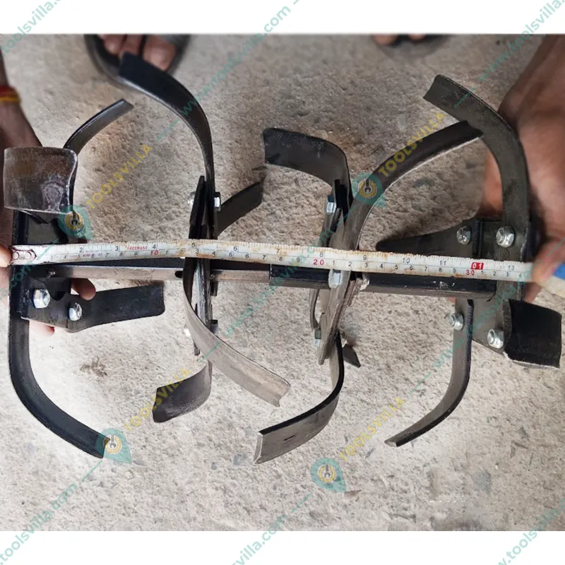 Heavy Duty Rotavator Blade Set for 63 / 68 CC 3 HP Mini Power Tiller