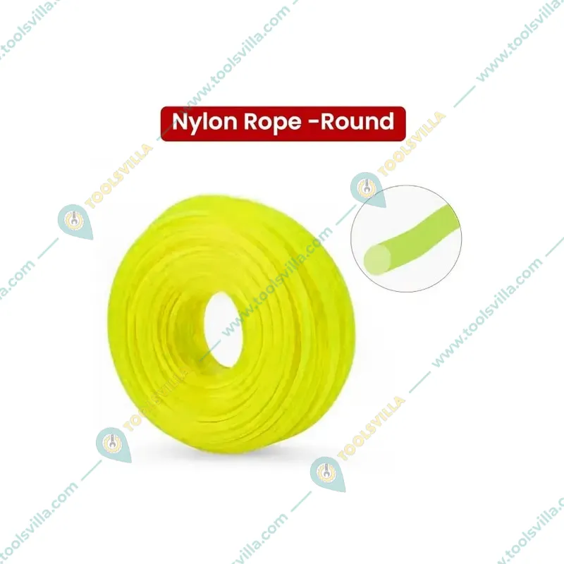 Heavy Duty BC641, 50 Meter 2.4 mm Round Nylon Trimmer Line For Petrol Brush Cutter(Quantity- Pack of 1 piece)