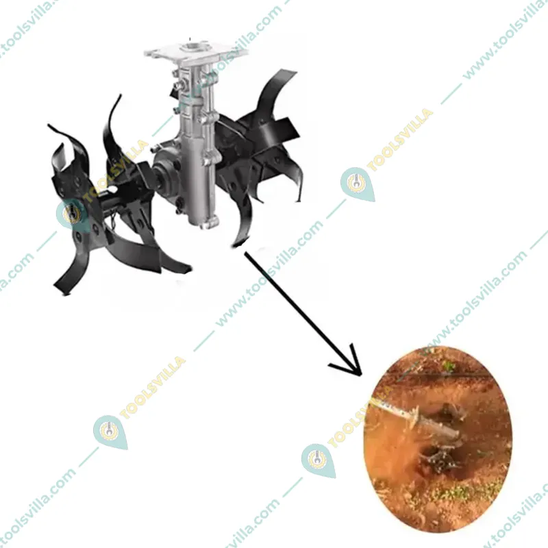 Heavy Duty 26 mm shaft Round Tiller / Cultivator Attachment For Brush Cutter(Size-26 mm shaft)