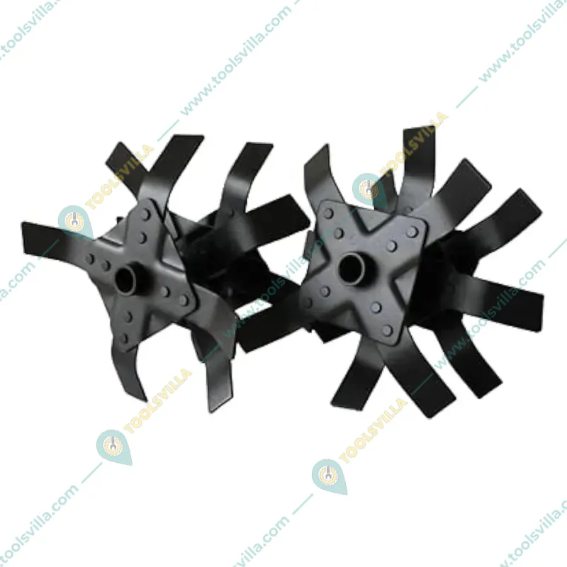 Heavy Duty 28 mm 2 in 1 Round and Cross Tiller Attachment Combo For Brush Cutter