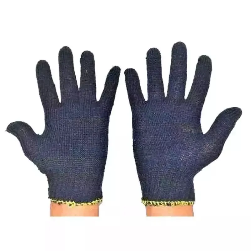 RPES Pack of 120 Blue Free Cotton Knitted Safety Hand Gloves