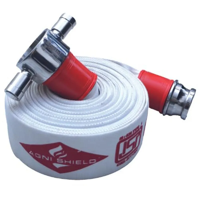 Agni Shield 63 mm Leak-Proof RRL Fire Hose with Stainless Steel Coupling(Size-15 metre)