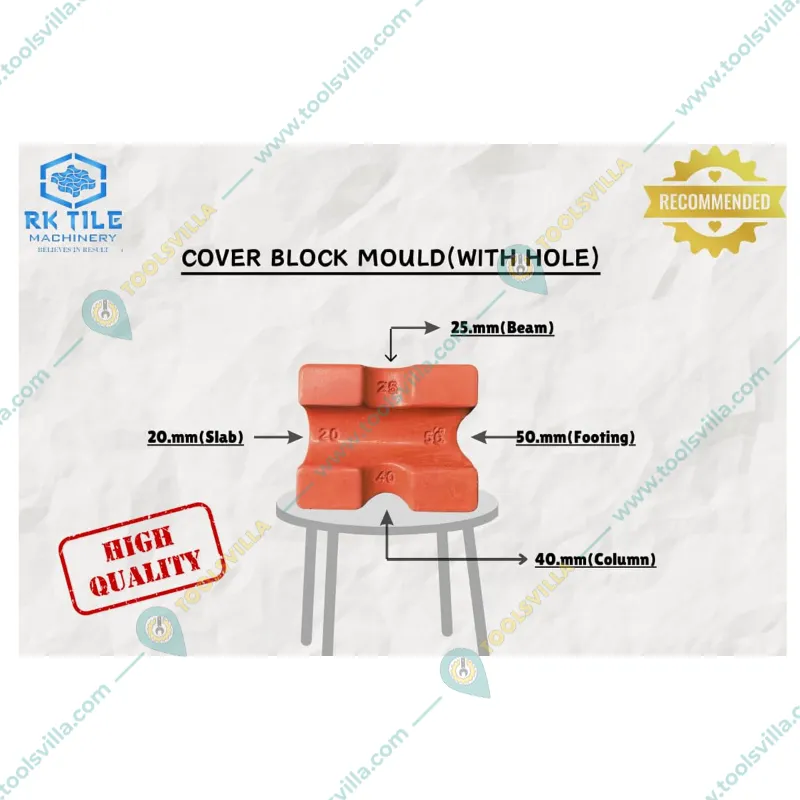 RK 30 Cavity 20,25,40,50 mm Rubber Paver Block Mould (31 x 31 x 4 cm)
