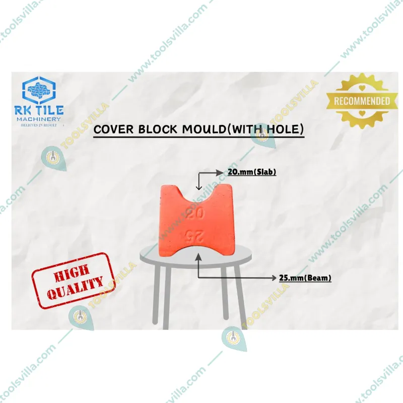 RK 64 (U) Cavity 20,25 mm Rubber Paver Block Mould (31 x 31 x 3 cm)