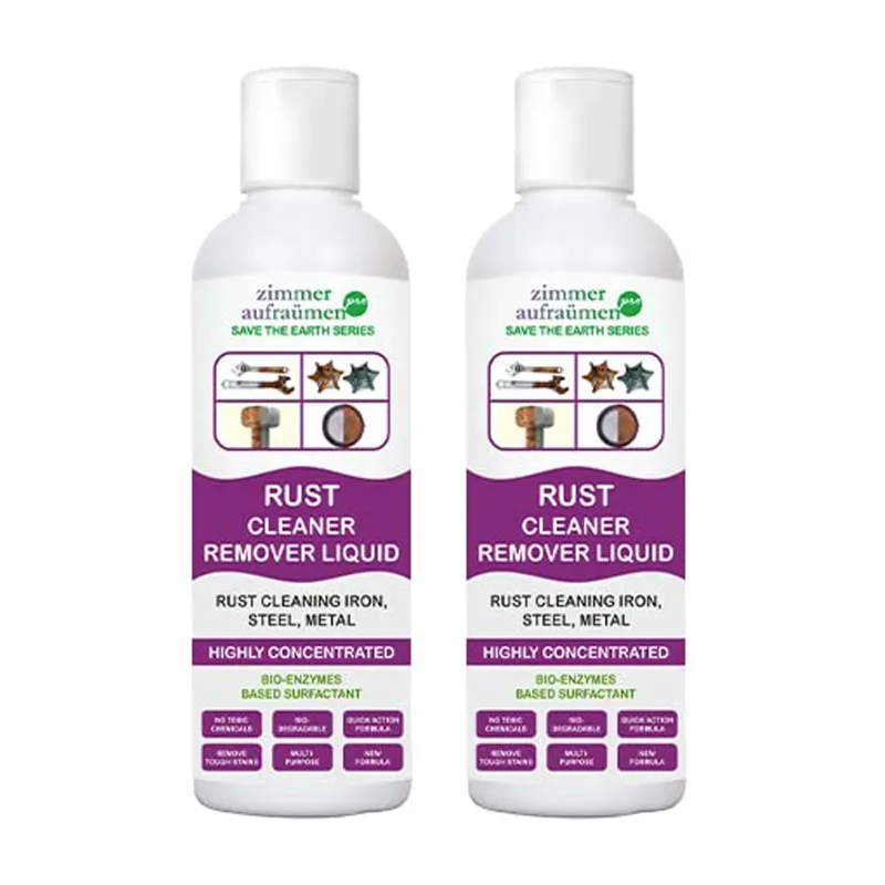 2 Pack of Zimmer Aufraumen Pro (450ml x 2pcs) Rust Cleaner Remover Liquid for Iron, Steel, Metal