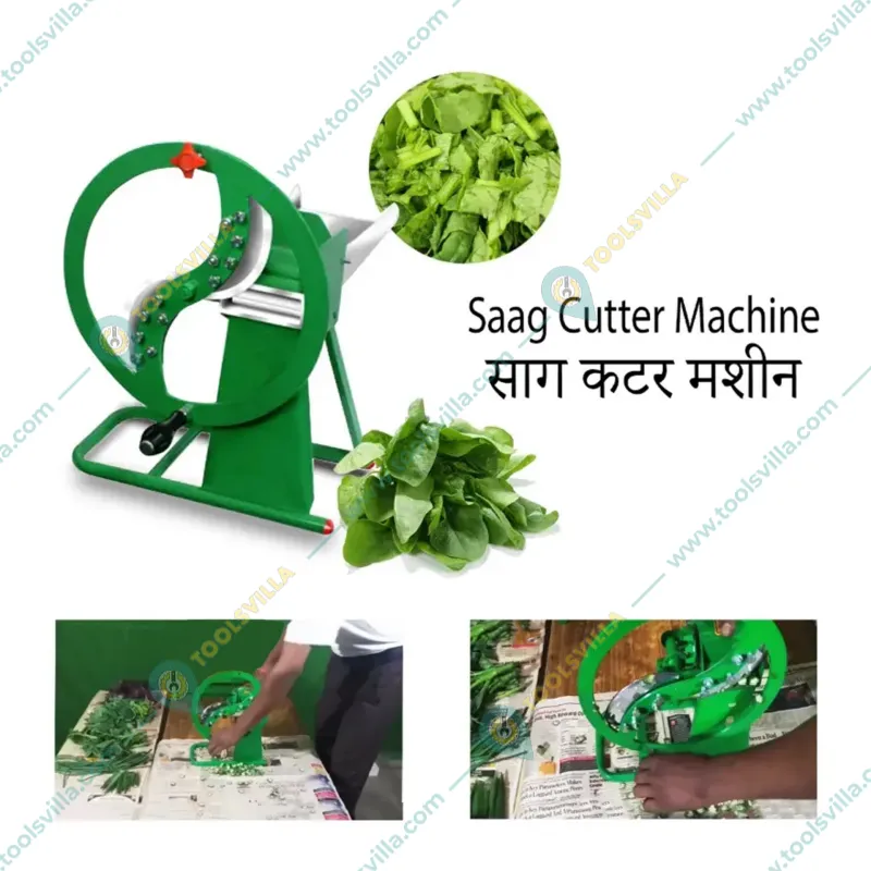 Manual Saag Cutter Toka Spinach Cutter Machine with Stainless Steel Blades