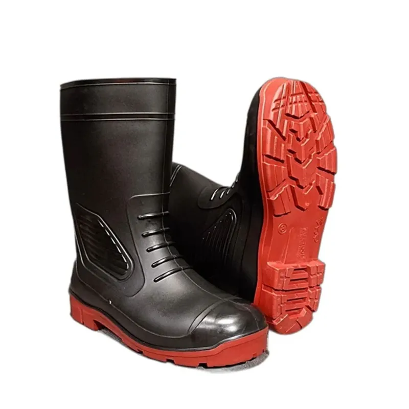SAFEDOT 12" Dual Density PVC Gum Boots | Waterproof | All-Weather Protection | ISI Marked | Chemical-Resistant