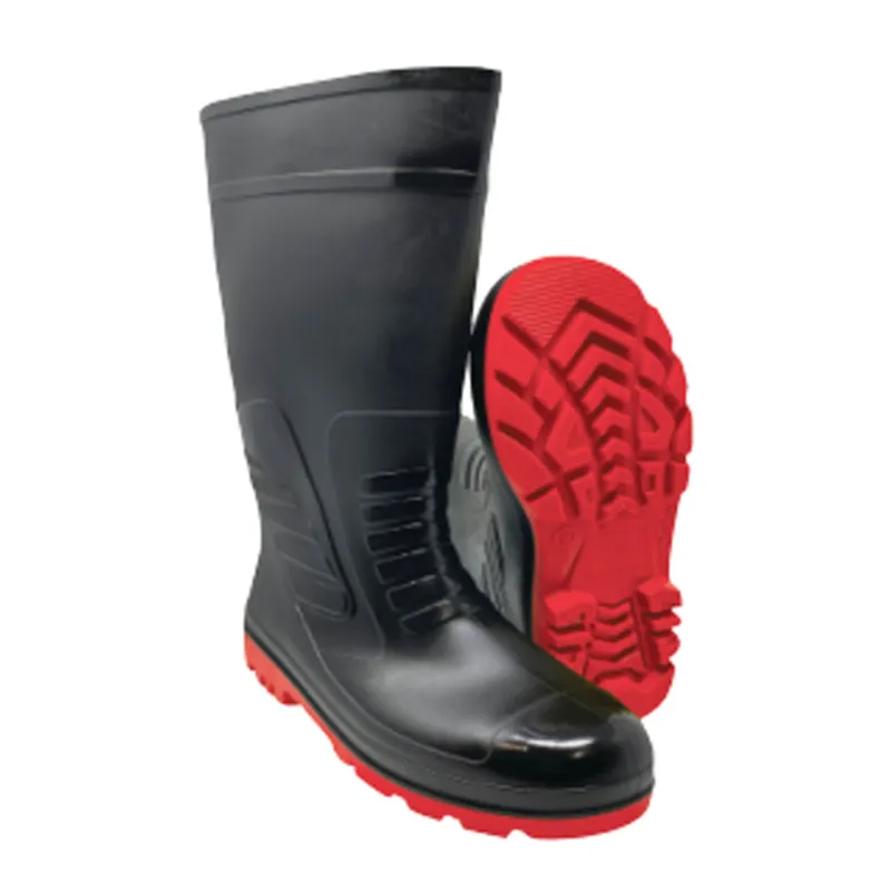 SAFEDOT 15" Dual Density PVC Gum Boots | Durable Rain Boots | All-Weather Protection | ISI Marked | Chemical-Resistant(Size-6)