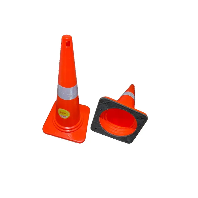 SAFEDOT Pack of 2 Traffic Cone 750mm with Rubber Base, for Road Safety & Parking - SDTC 05A - 3.5 kg
