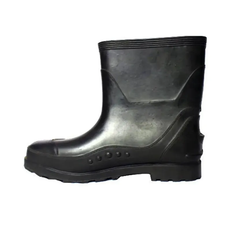 SAFEDOT 9" PVC Waterproof Gum Boots | Durable Rain Boots | All-Weather Protection | ISI Marked | Chemical-Resistant(Size-6)