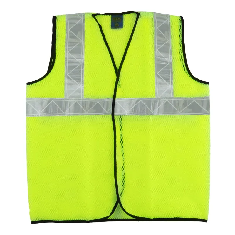 SAFEDOT 50 GSM Green Safety Jacket with 2-Inch Micro Prismatic Tape, Polyester Fabric, Zipper & Velcro Closure
