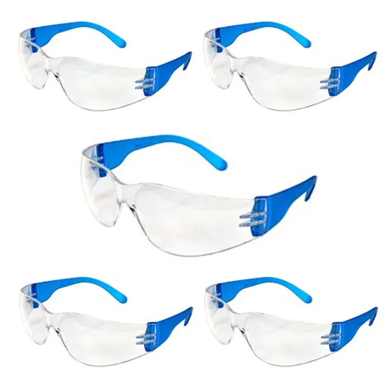 Super Safety Eyewear with Polycarbonate Lens(Color-Clear,Pack-5 Pcs)