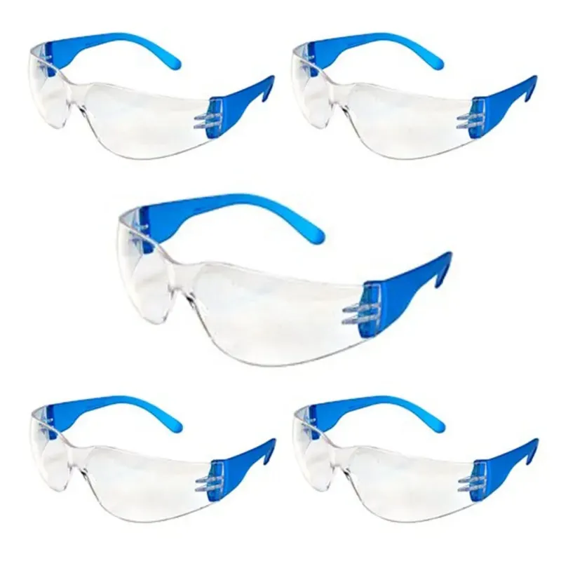Super Safety Eyewear with Polycarbonate Lens(Color-Clear,Pack-5 Pcs)