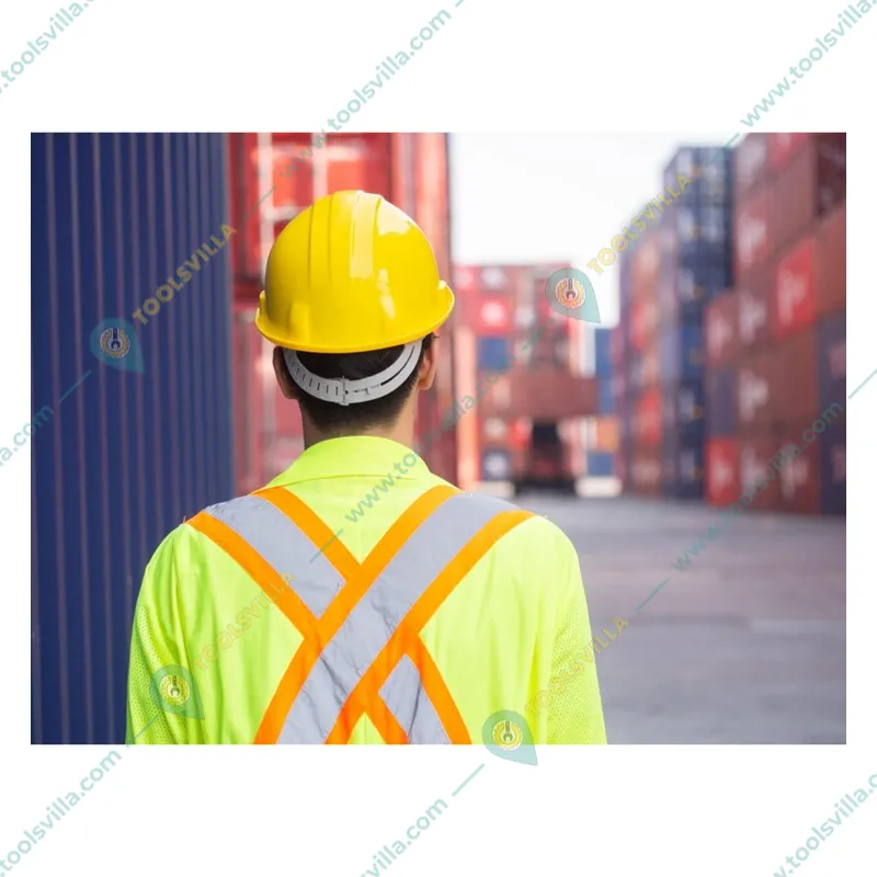 Heavy Duty Pack of 5 Safety Helmet for Multipurpose Industrial Uses, Adjustable & Without Ratchet, Color - Yellow