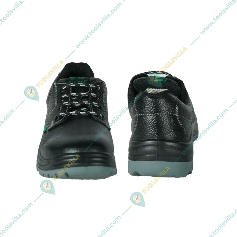 K-Safe Iron Walk Double Density PU Sole Industrial Leather Safety Shoe(Size-6)