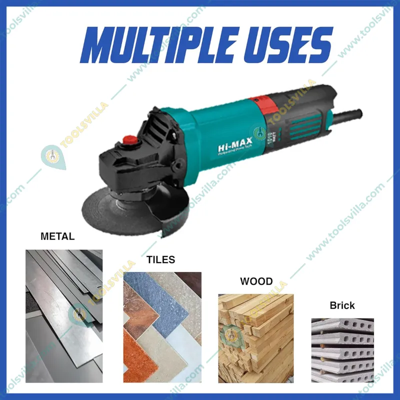Himax 100 mm 1010 Watt Angle Grinder With Side Handle & Wheel Guard, 11000 RPM (IC-075)