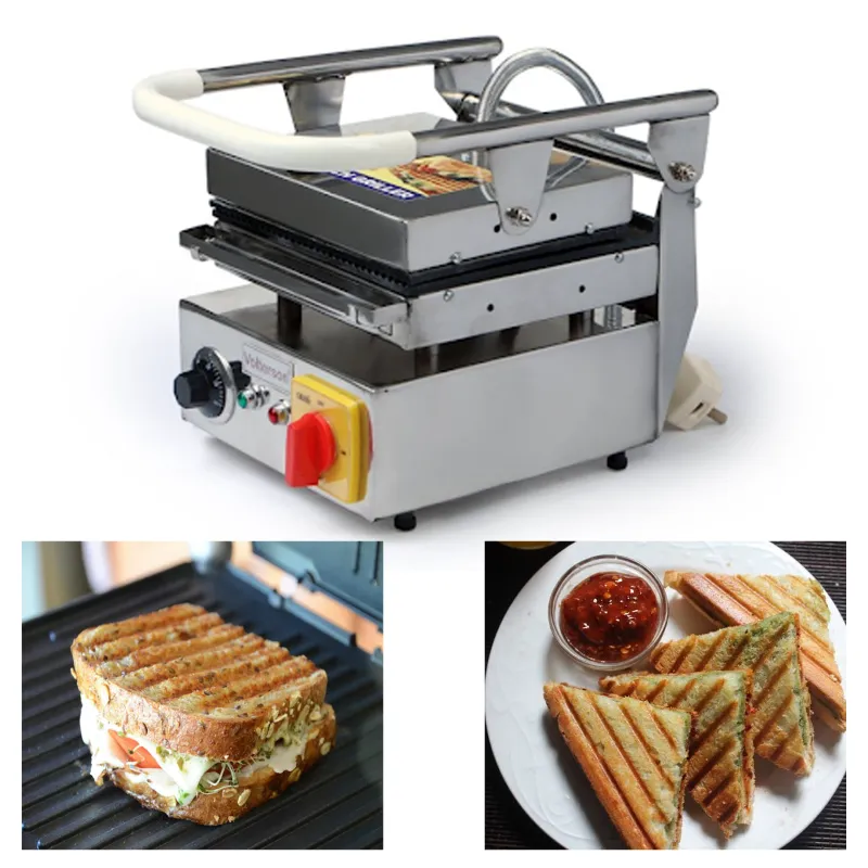 Volterson 3 Step 2 Slice Stainless Steel Electric Sandwich Griller 