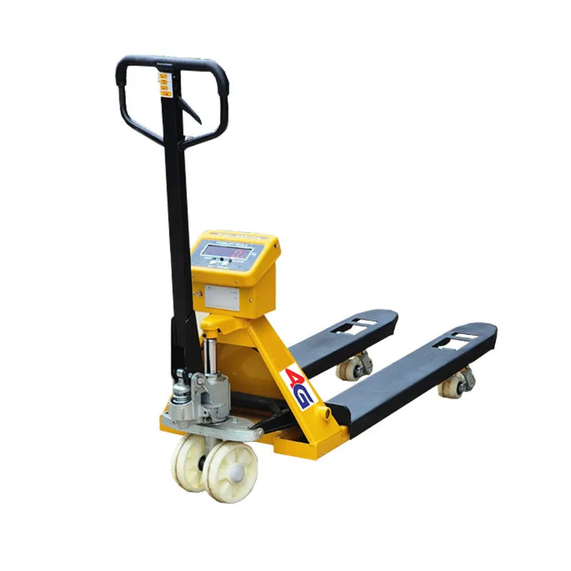 4G 3 Ton Load Capacity Scale Pallet Truck With 1150 mm Fork Length, Nylon Wheel