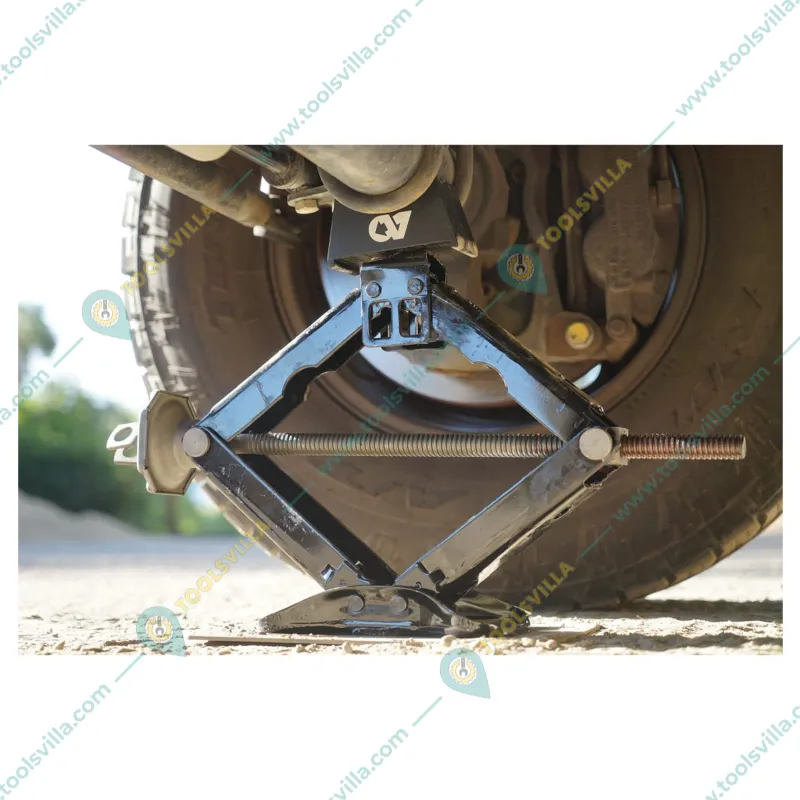 AutoLift 1 Ton Heavy Duty Scissor Car Jack With 19 mm L-Type Spanner Combo