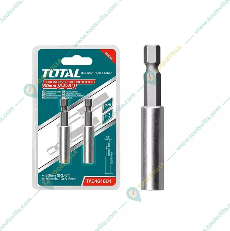 Total 60mm Screw Driver Bit Set (TAC461601)-Pack of 5
