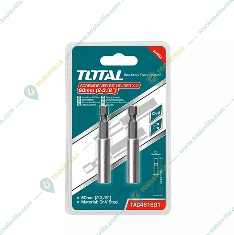 Total 60mm Screw Driver Bit Set (TAC461601)-Pack of 5
