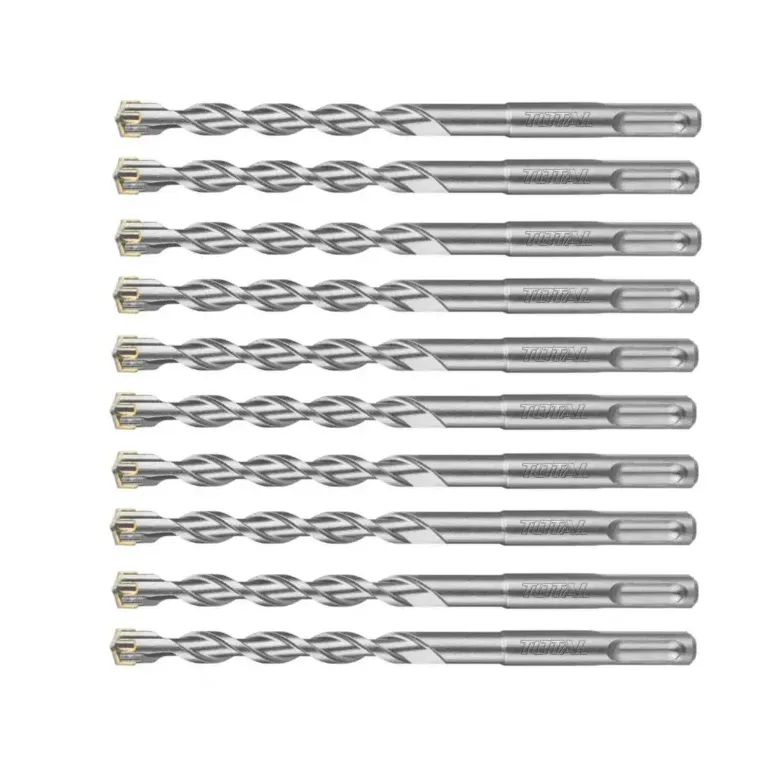 Total 10 X 160mm SDS Plus Hammer Drill Bit (TAC311002C)- Pack Of 10