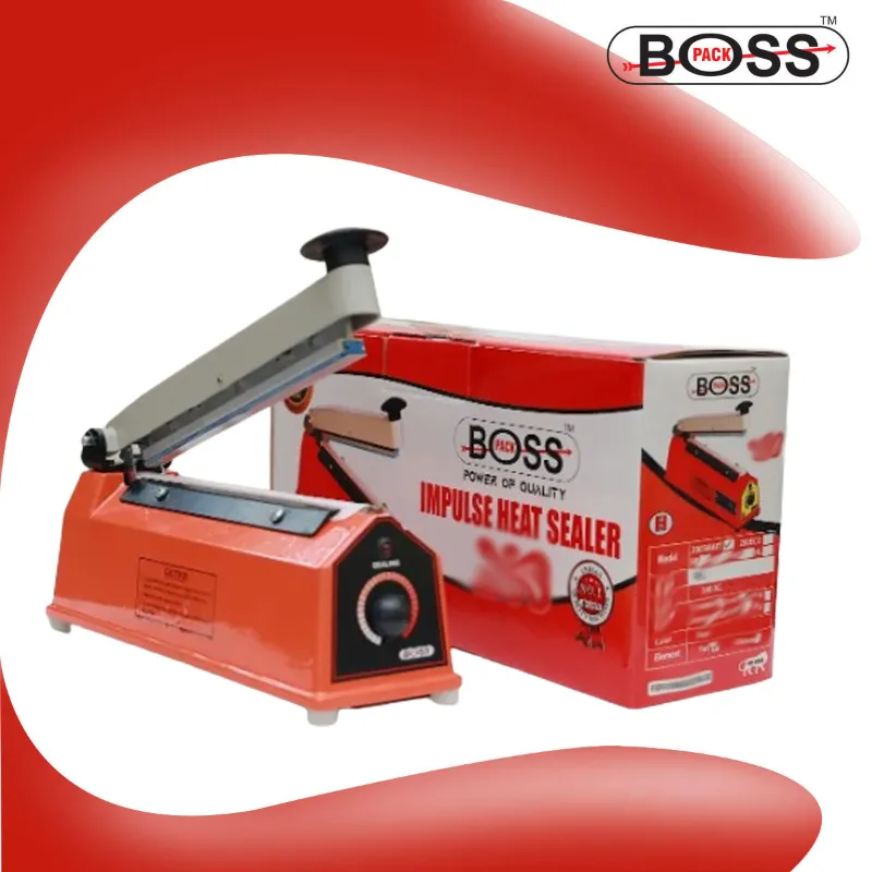 Boss Pack Impulse Type 12 inch Hand Sealer of 1.6 mm Sealing Width with 1 Year Warranty