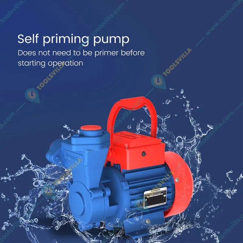 Crompton 1Hp Single Phase Self Priming Monoblock Pump, 112ft Max. Head, 25X25mm (Mini Crest I) - 1 Year Warranty 