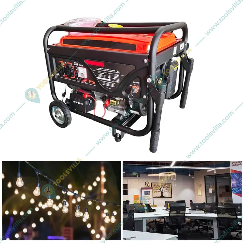 Portable Petrol Generator 3KVA, Single Phase with Self Start