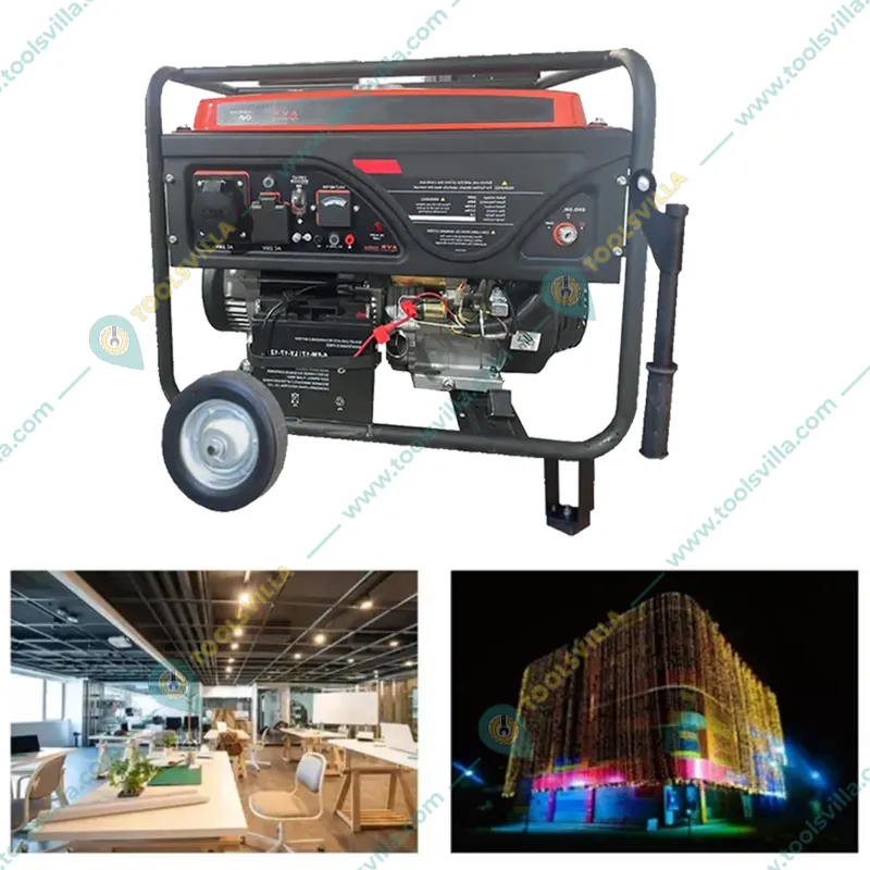 Heavy Duty 5 KVA Recoil and Self Start Portable Petrol Generator