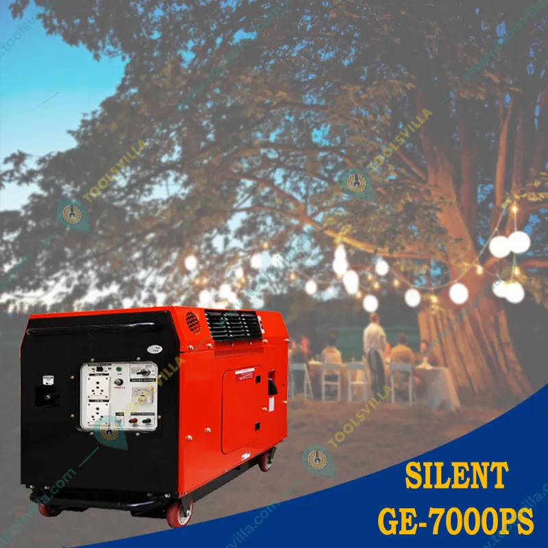 HPM 5.5 KVA Silent Portable Petrol Generator with Recoil and Self Start (SILENT GE-7000PS)