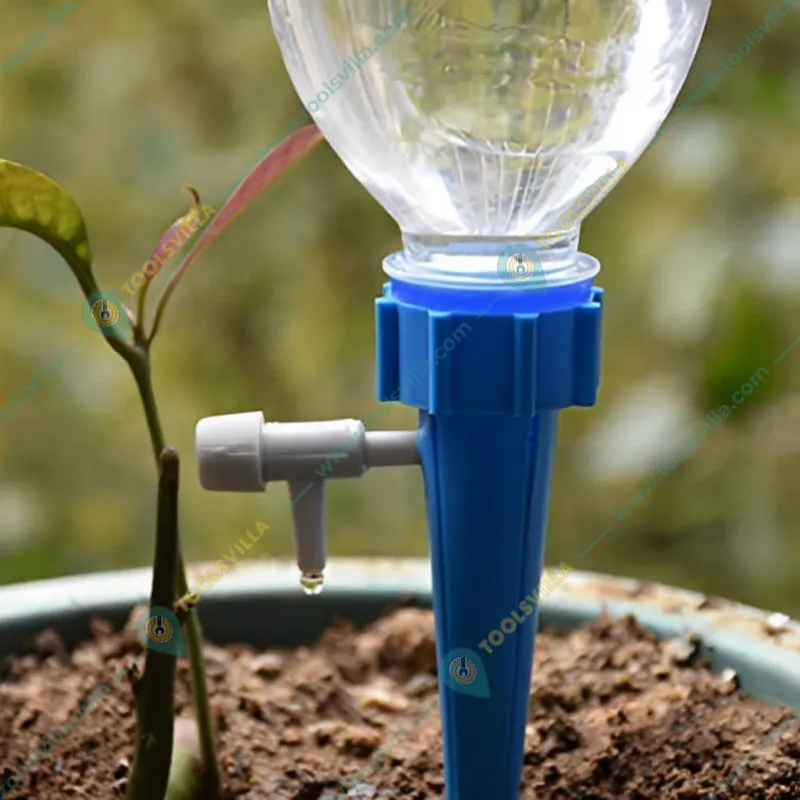 Self Watering Spikes-Adjustable Plant Water Dripper with Slow Release Control Valve Switch(Pack of 15)