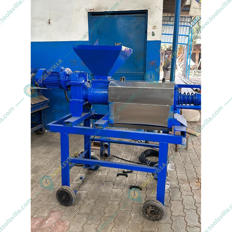 Semi Automatic 2 Ton/hr Cow Dung Dewatering Machine 5HP Single Phase